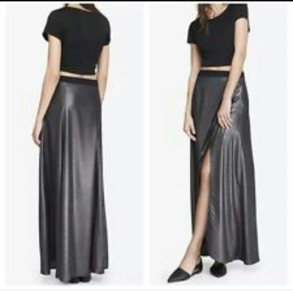 Express high slit maxi skirt